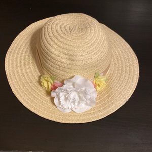Women’s & girls  Wide Brim straw sun hat summer outdoor beach cap color Beige